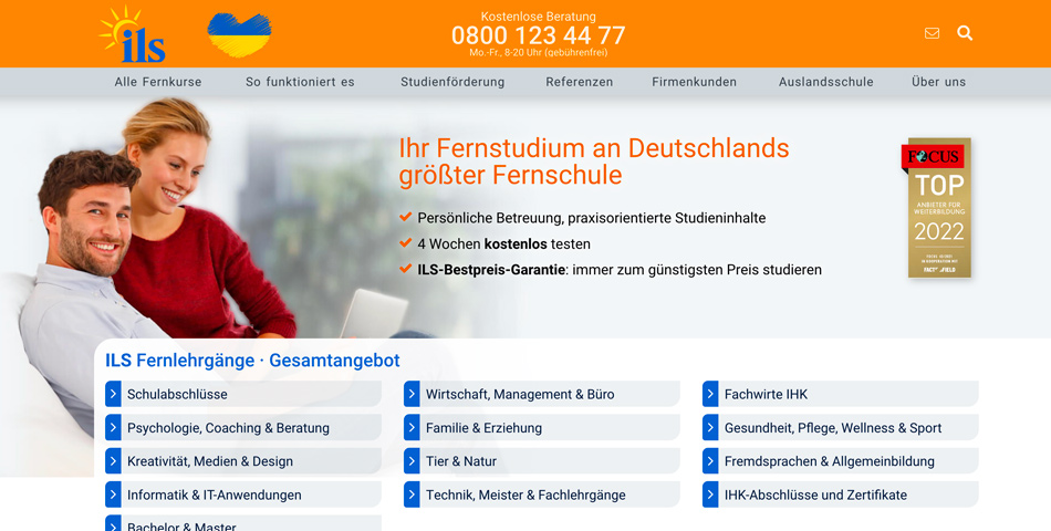 ILS – Institut für Lernsysteme Website